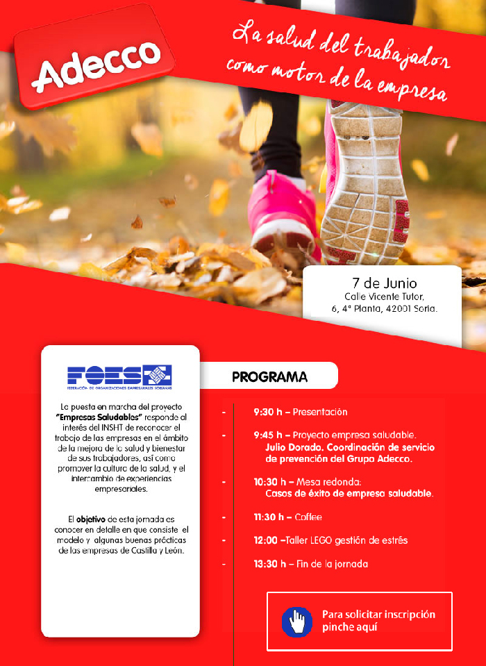 Jornada Adecco & FOES La salud del trabajador como motor de la empresa